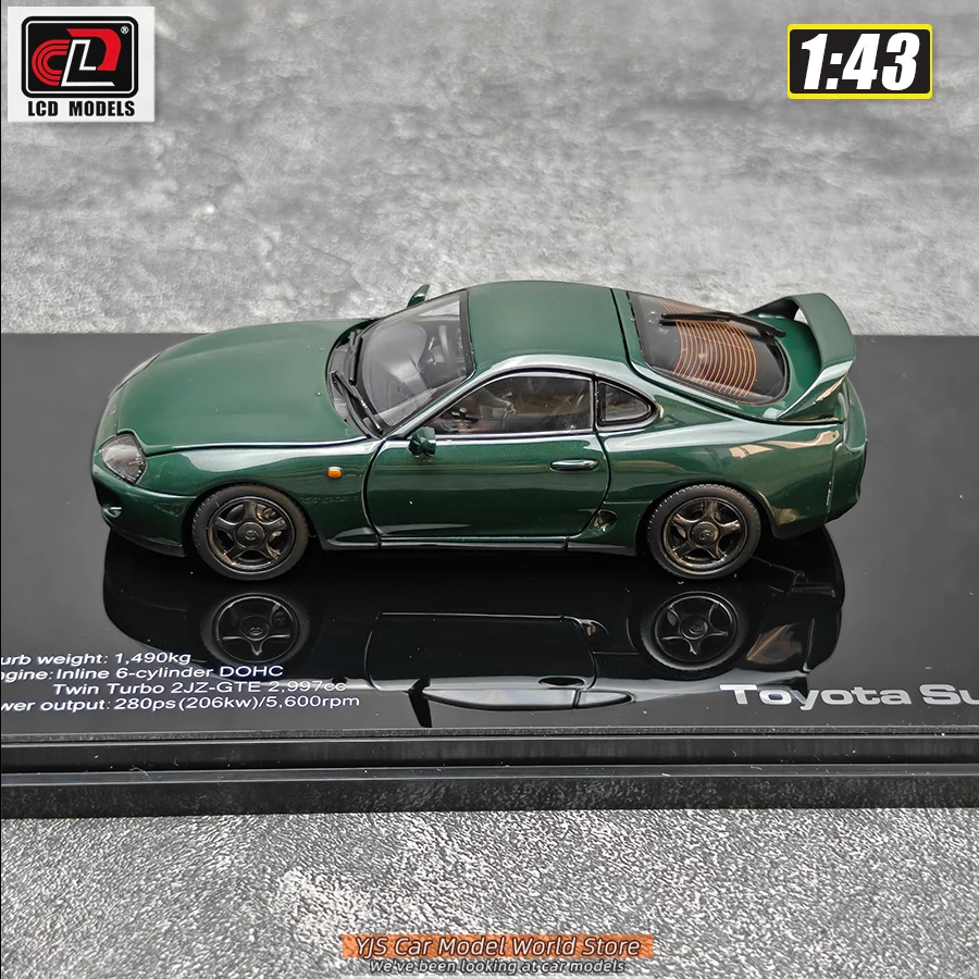 LCD 1/43 Toyota Supra A80 Sports car model Metal car model Static