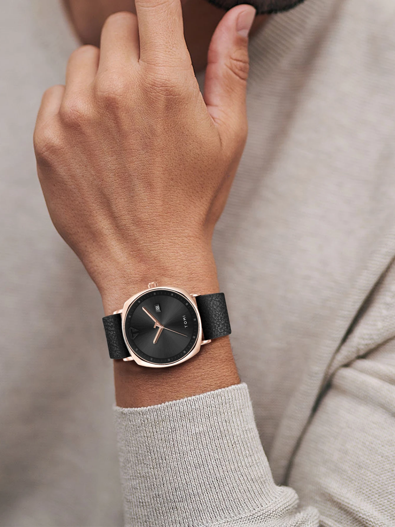 TOMI Neue 2PCS Luxury Business Männer Uhr Geschenk Box Set Einfache und Casual Männer Kalender Quarzuhr Stift Reloj männer Urlaub Geschenk – Detail 23