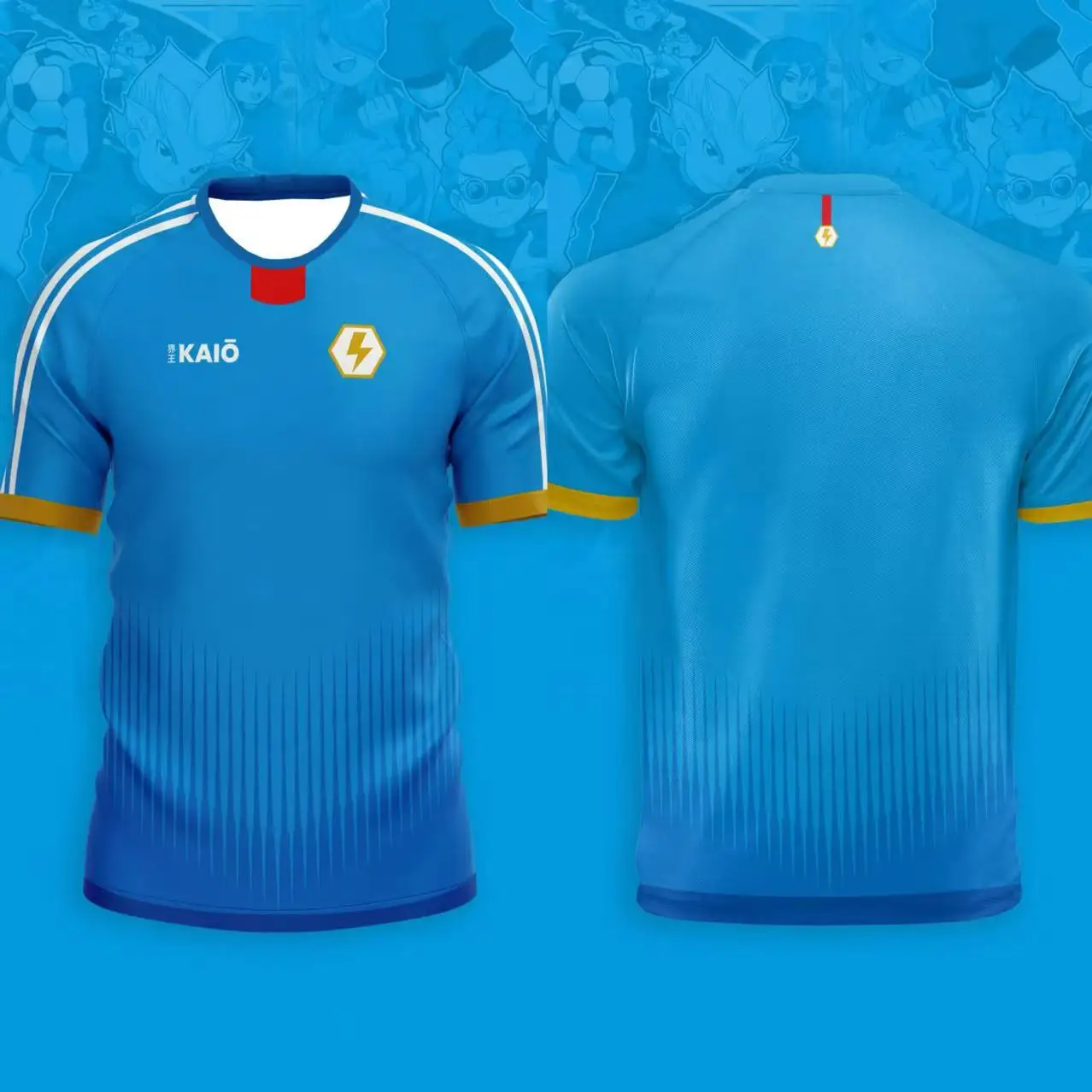 Inama Eleven Joint Short-sleeved Men's Football T-shirt Japanese Animation Summer Comfortable Sports Children T-shirt