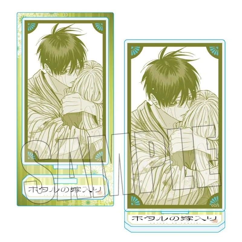 Anime Firefly Wedding Satoko Kirigaya Shinpei Goto Rectangle Acrylic Stand Model Plate Keychains Desktop Ornament