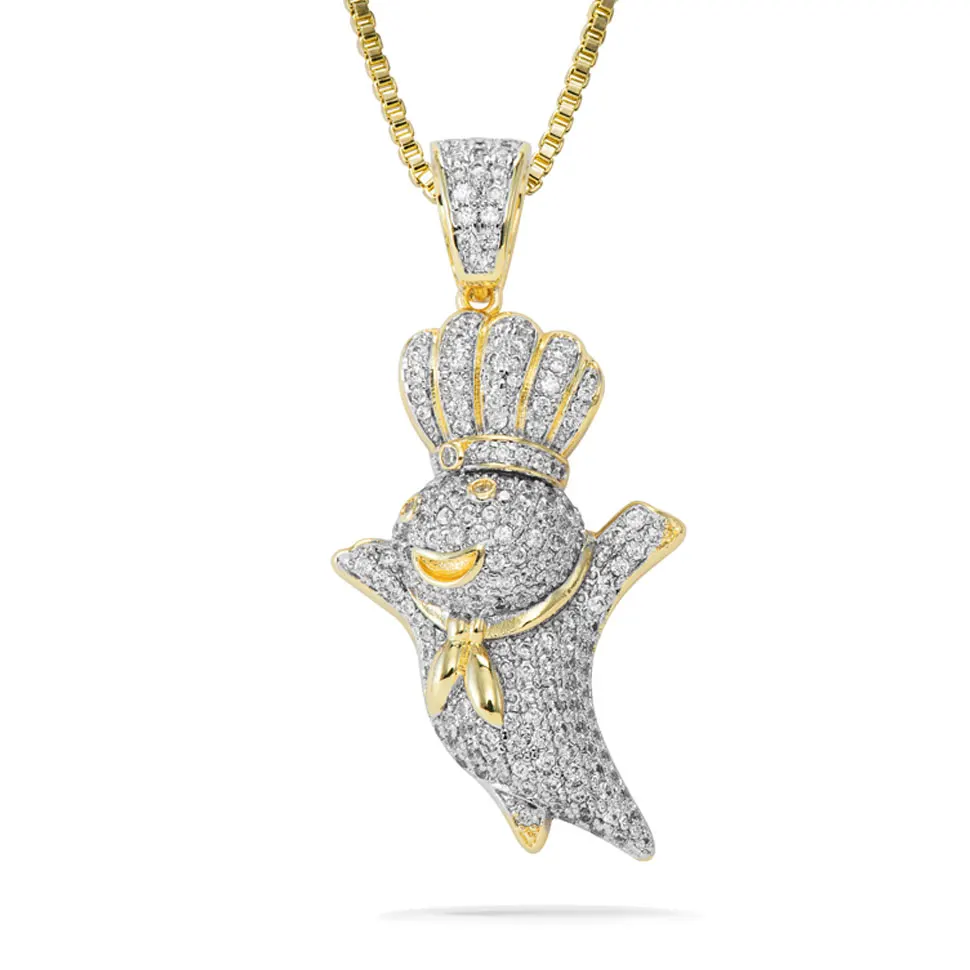 

VANAXIN Charms Hip hop Iced Out pendant Chef's pendant For Women Men