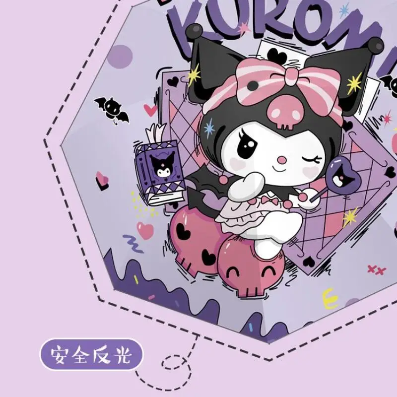 サンリオ マイメロディ 新しい可愛い日傘 超軽量携帯漫画防水防風手動折りたたみ晴雨兼用傘