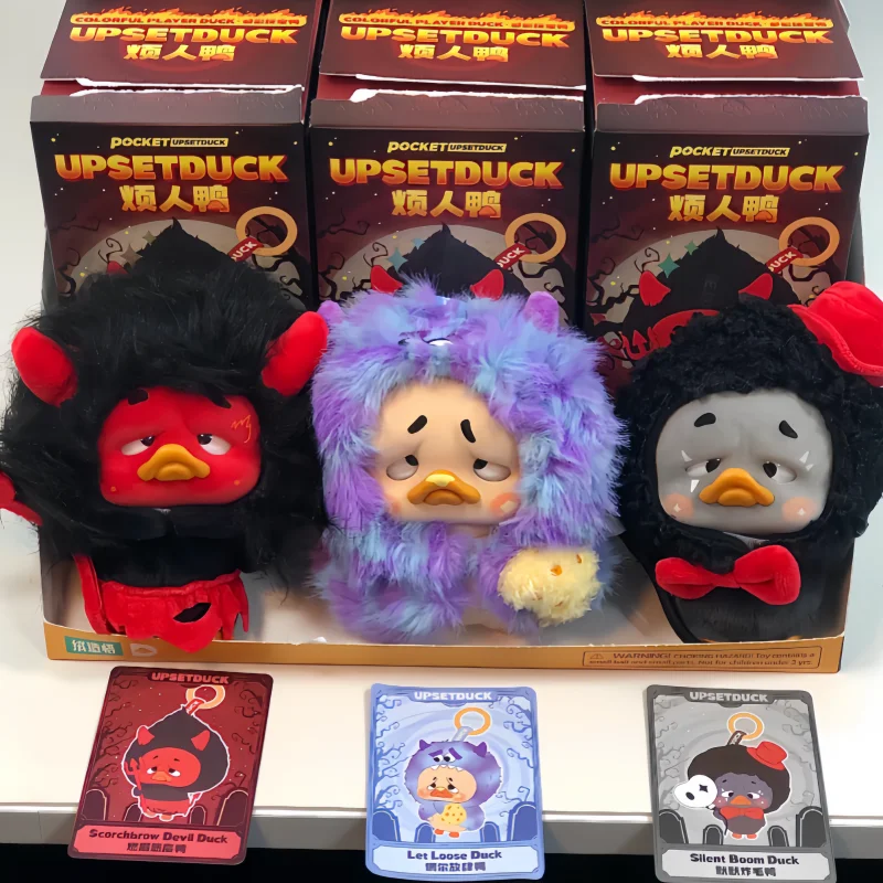 Boneka Bebek Warna-warni Lucu dan Menggemaskan 2025, Boneka Bebek Bulu Beludru dalam Kotak Misteri, Mainan Trendi, Tas Mainan, Hadiah Halloween