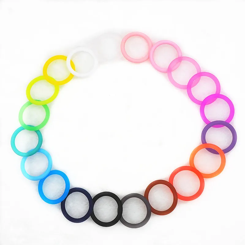 Chenkai 500pcs BPA Free NUK Silicone Baby Pacifier Napkin Holder Adapter Dummy MAM holder O rings