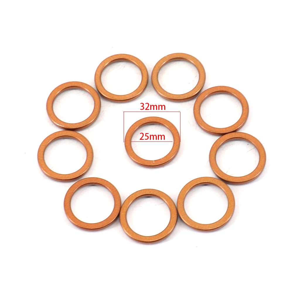 10pcsMotorcycle Silencer Exhaust Pipe Gasket For 50cc 60cc 80cc 100cc 125cc 150cc Motorbike Scooter Underbone Dirt Bike ATV