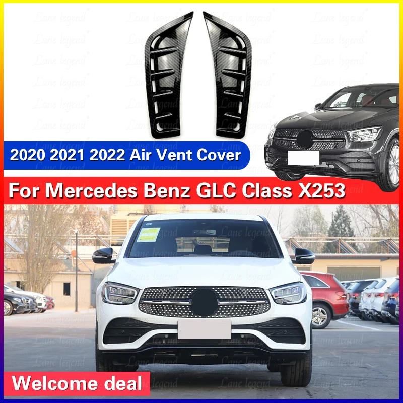 

Front Bumper Air Vent Cover Trim For Mercedes Benz GLC-Class X253 GLC43 GLC63 GLC260 GLC300 2020 2021 2022 Intake Frame Splitter