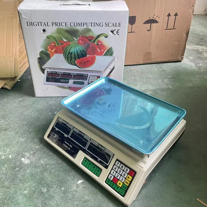 Pricing 40Kg Commercial Platform Weighing Watermelon Electronic Scale For Selling Vegetabl