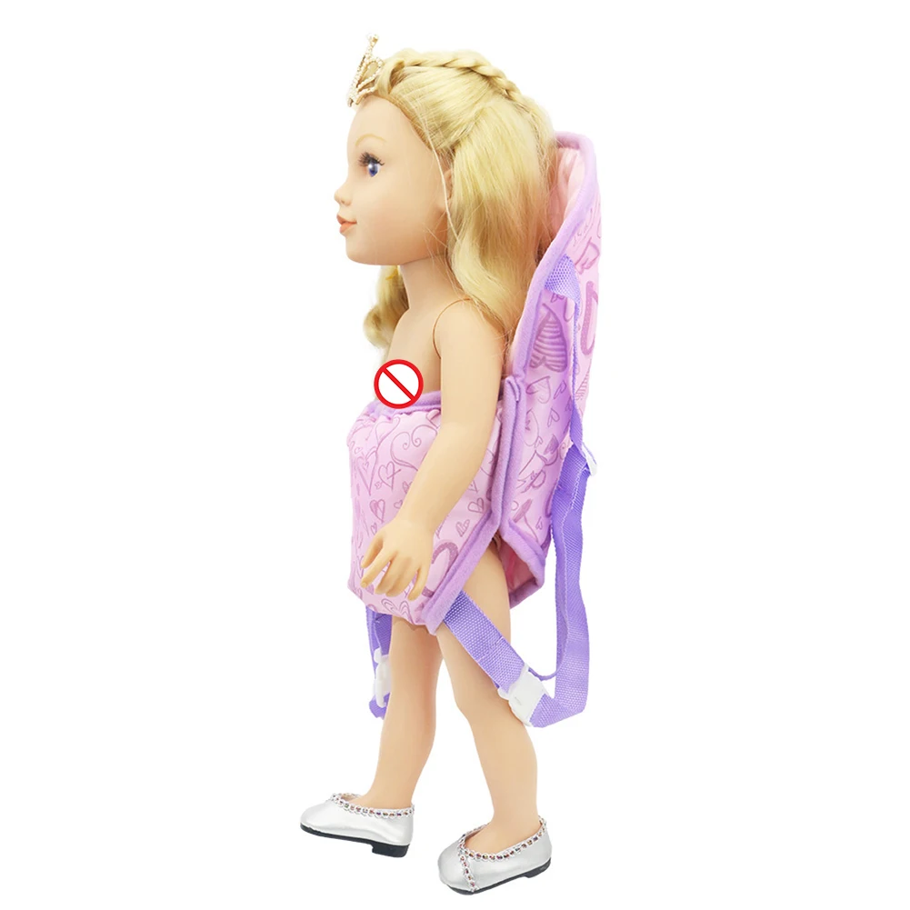 

Dolls Out Going Carry Bag Sleeping Backpack Doll Toy Accessories for Children Christmas Birthday Party Gifts