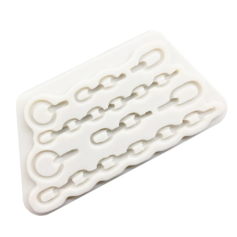 Iron Chain Silicone Mold Sugarcraft Chocolate Cupcake Baking Mold Fondant Cake Decorating Tools