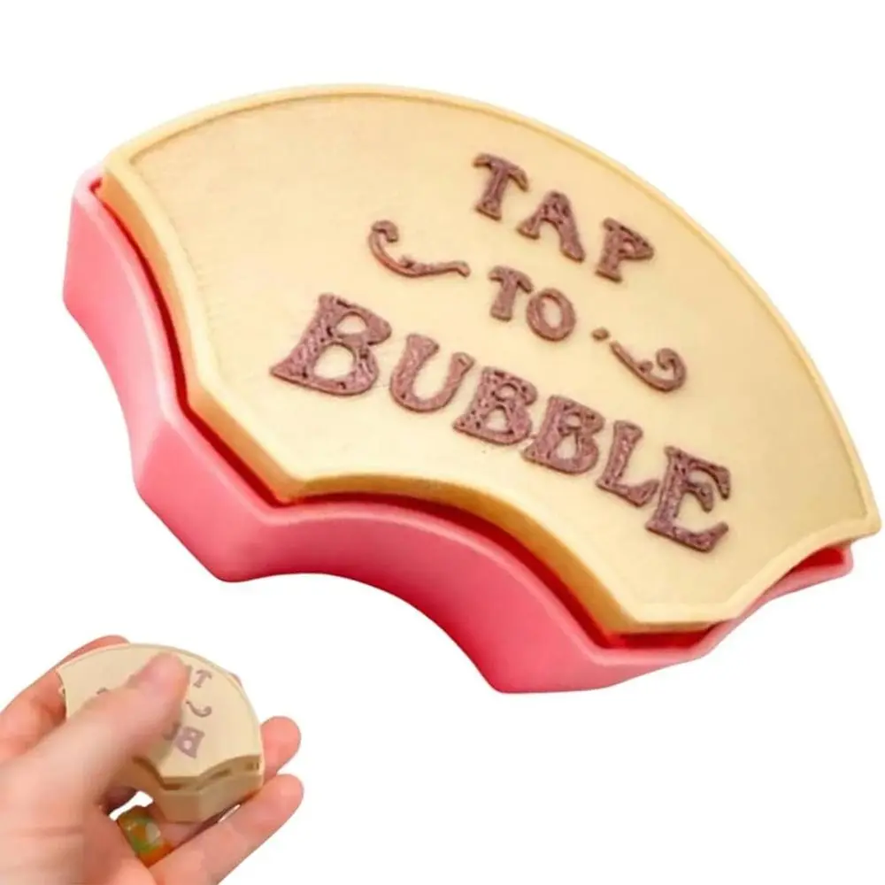 Fächerförmiger Hahn zur Blasenklicker-Fidget-Taste. Handgehaltener Stressabbau. Interaktiver klicker Fidget-Taste. Sensorischer Zappel-Taste