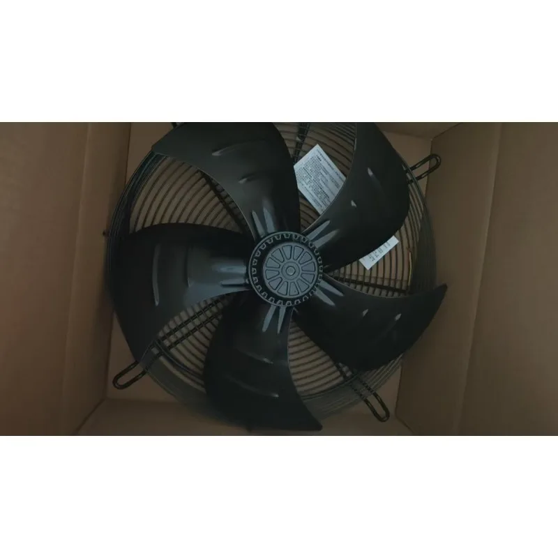 High Air Volume External Rotor Axial Fan Low Noise Industrial Condenser Cooling Fan with Safety Mesh Grille