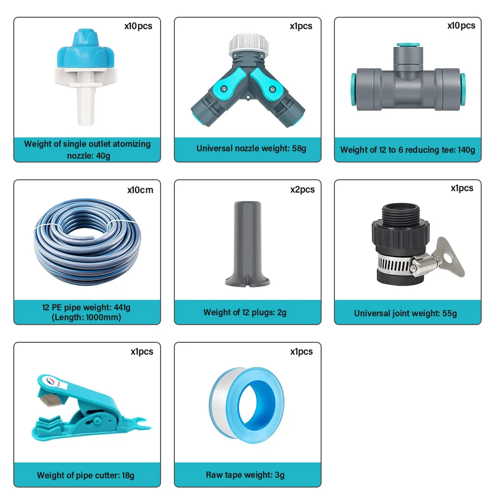 Irrigation System, Automatic Watering System for Garden, Drip Watering Kit for Plants, Sprinkler Kit with Timer, Easy Installati