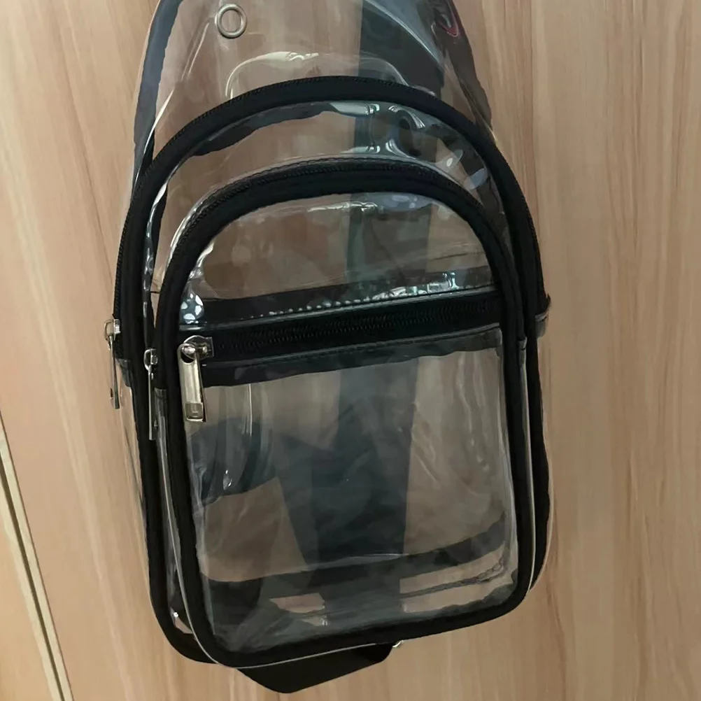 

Прозрачная нагрудная сумка из ПВХ, маленькая портативная сумка через плечо, дорожная прозрачная поясная сумка для мужчин и женщин, прозрачная поясная сумка