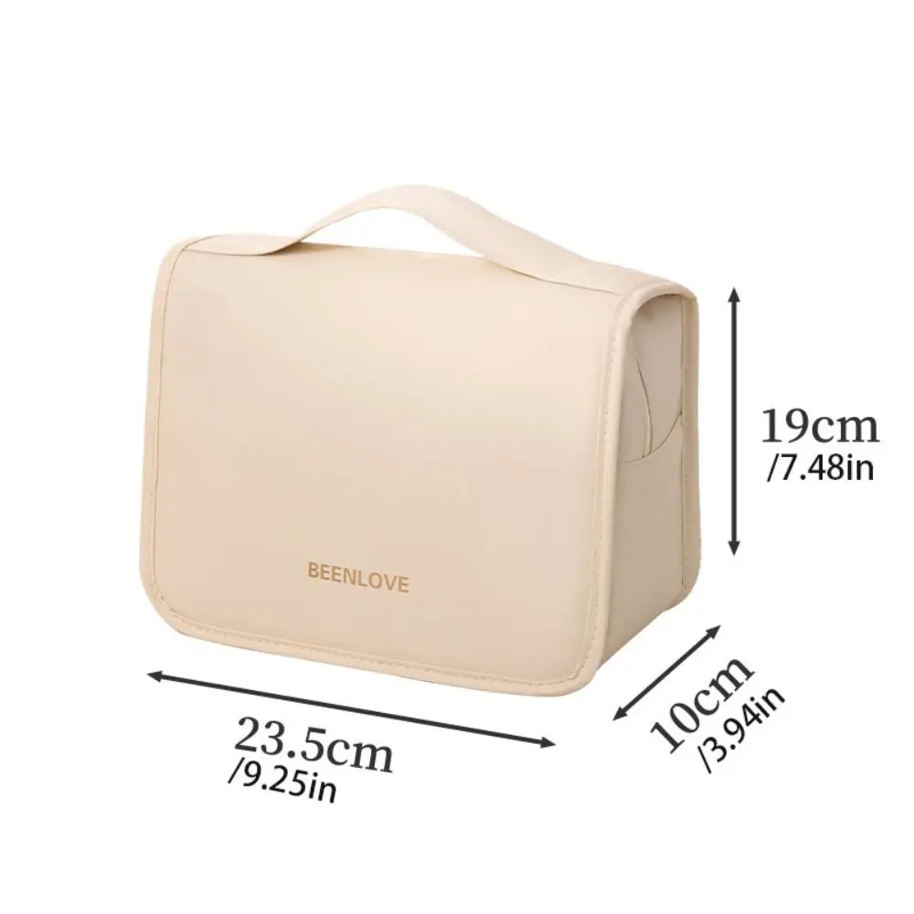 Bolsa de mano de nailon para maquillaje, bolsa de almacenamiento impermeable de gran capacidad a prueba de polvo, bolsa colgante, bolsa de viaje multifuncional