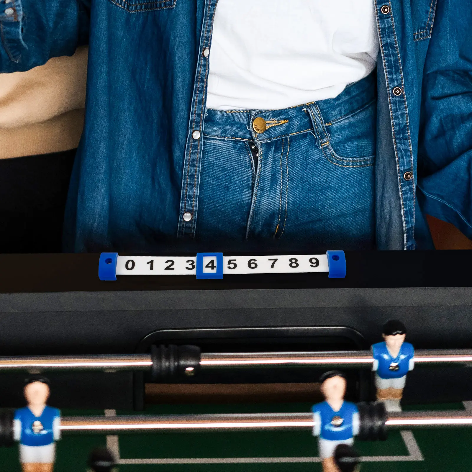 

2Pcs Foosball Score Keepers Compact Plastic Table Soccer Score Counters for Table Football Game Accessories Tennis Scores Keeper