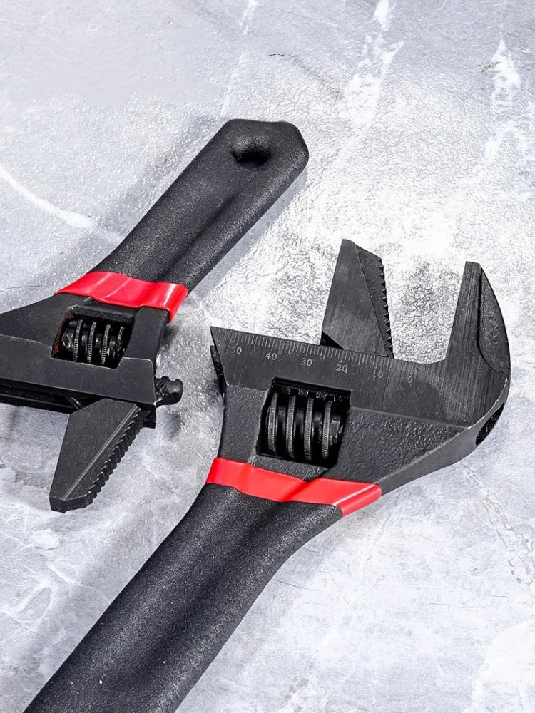 JUSTINLAU 1 Stück 6/8 Zoll Kurzgriff Verstellbarer Schraubenschlüssel, Übergroßer Offener Mini-Schraubenschlüssel, Großdurchmesser-Handwerkzeug für Badezimmerreparaturen – Detail 5