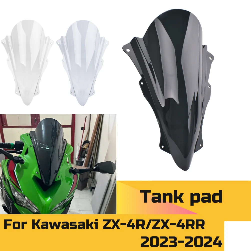 Image of ZX4RR ZX4R Windschutzscheibe Windschutz Windabweiser Luftabschirm Schild Für Kawasaki ZX-4R ZX-4RR 2023 2024 ZX 4R 4RR Motor Zubehör