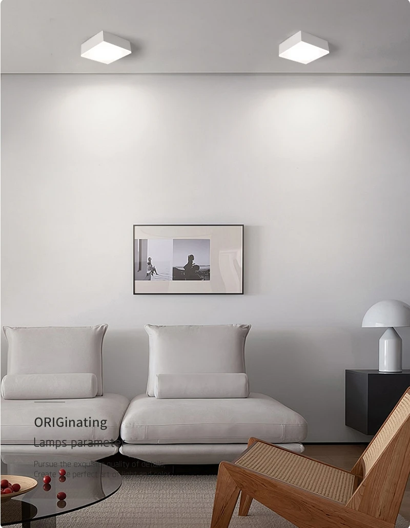 Faretto da incasso a soffitto a cubo a LED ultrasottile montato su superficie 5W 10W 12W faretto quadrato illuminazione interna per soggiorno cucina di casa