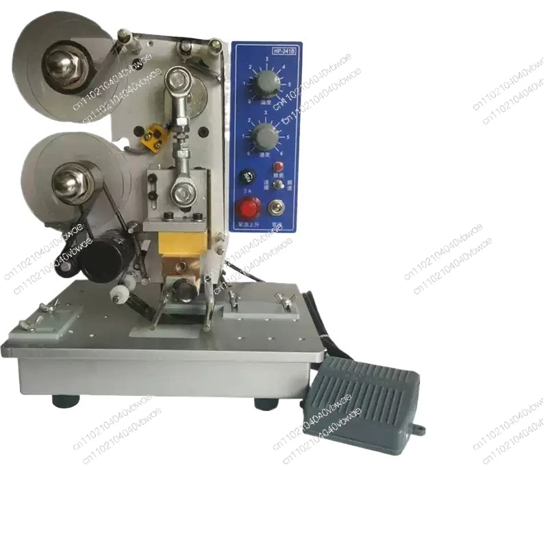 HP-241B Export electric color ribbon coding machine Automatic coding machine Automatic coding machine with foot pedal printing