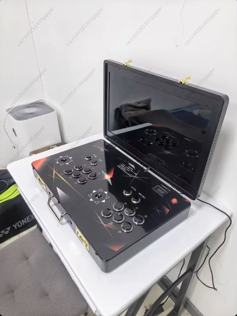 2026 Portable 21-Inch Double Joystick Game Console Nostalgic Clamshell Home Arcade Machine