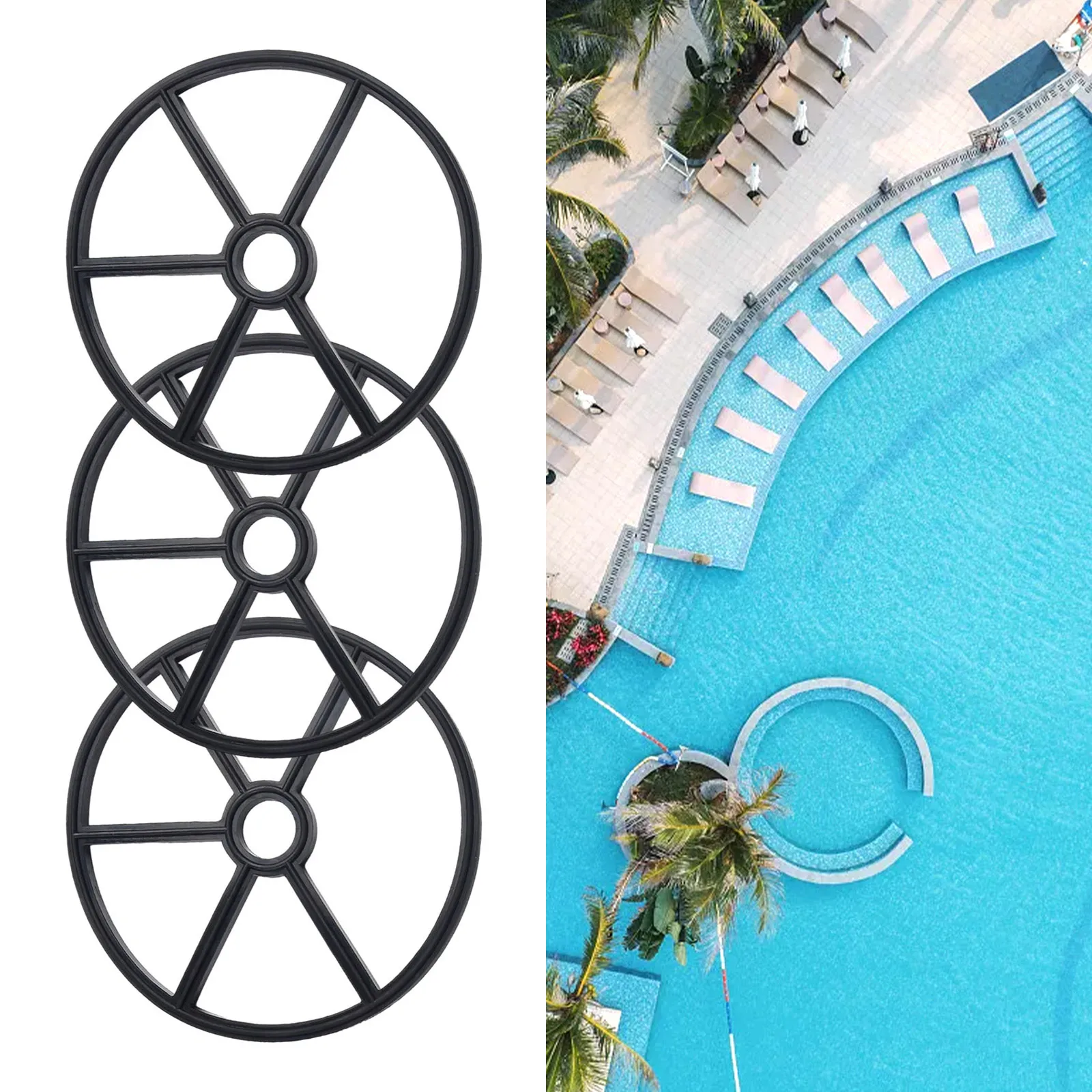 

Pool Multiport Valve Diverter Spider Gasket Replacement 2 Inch Compatible with For Pentair Models 271148 SM20 TM22 Spa Valves