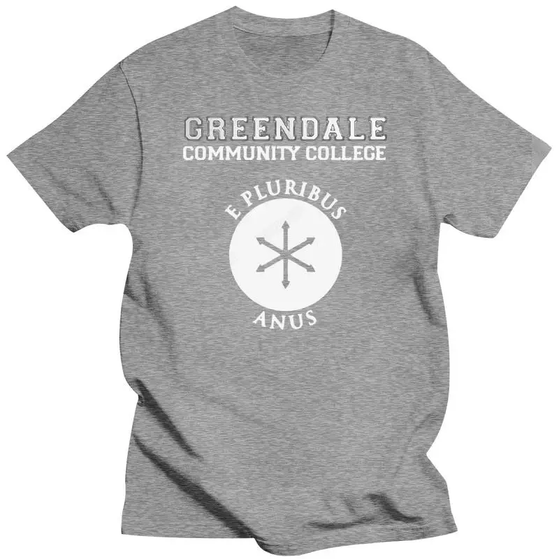 Cotton teeshirt fashion t shirts Greendale Community College Series Comedy Funny Tshirt Tee male o-neck short sleeve casual tops