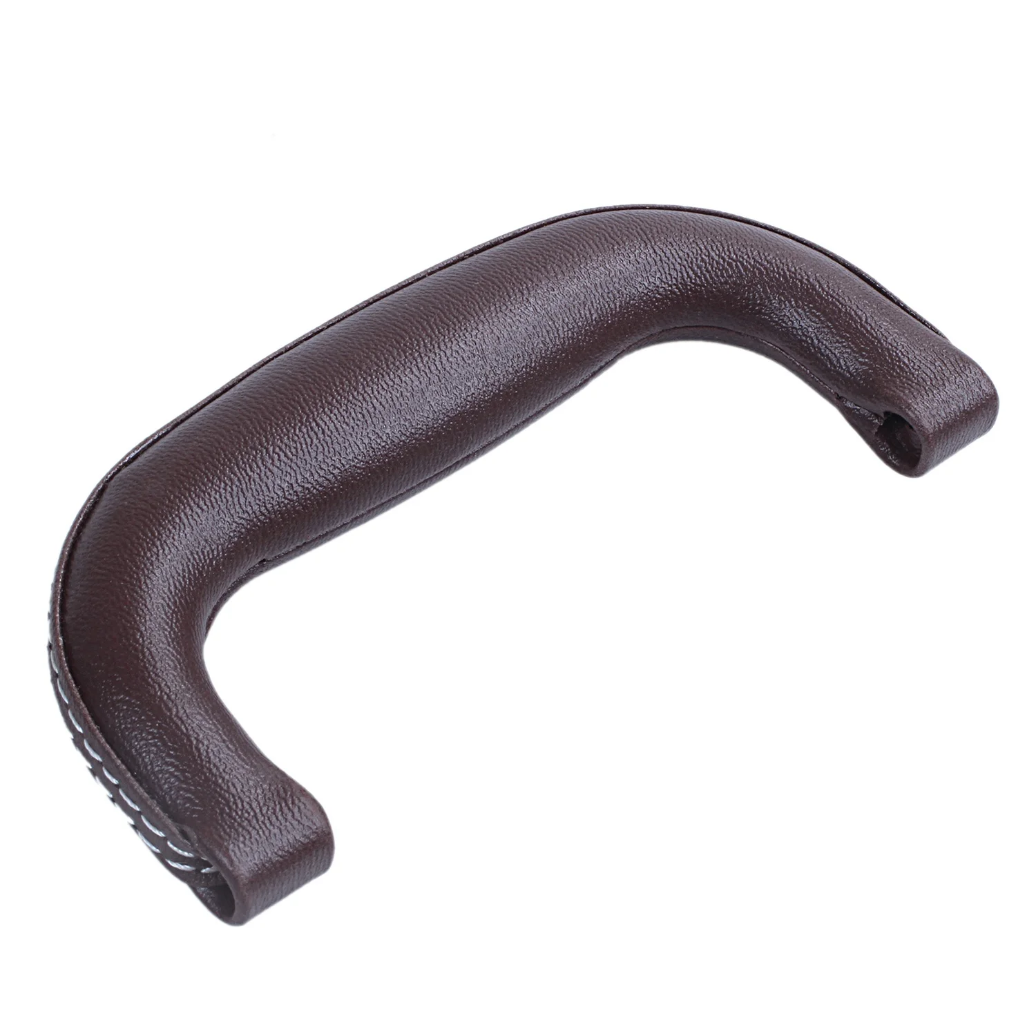 صندوق أدوات من الجلد البني مع حقيبة عربة ومقبض ، صندوق آلة موسيقية للغيتار ، الأمتعة