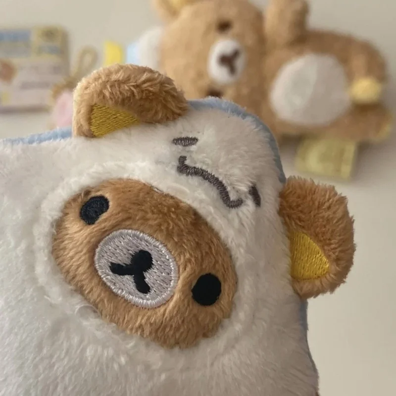 

Rilakkuma Ocean Series Bear Brother Bear Sister Octopus Devil Fish Pendant Doll Plush Keychain Schoolbag Pendant Ornament Gift