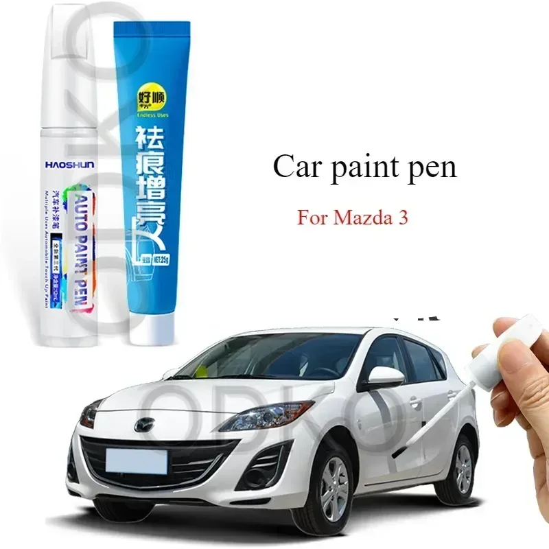 Для Mazda 3 Xingcheng: Специальные детали для модификации, маркер для покраски Xingcheng, цвета «Ослепительное облачное белое» и «Чёрный Яши».