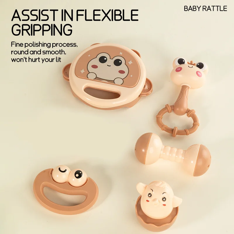 Jouet de cloche interactif pour adolescents, plusieurs styles de tambours d'applaudissements à la main avec un mécanisme à bascule, cadeaux du Nouvel An et de Noël