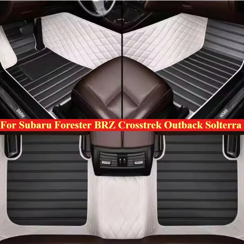 Custom Car Floor Mats For Subaru Forester BRZ Crosstrek Outback Solterra 2012-2025-2026 Carpet Accessories All Weather Auto Foot