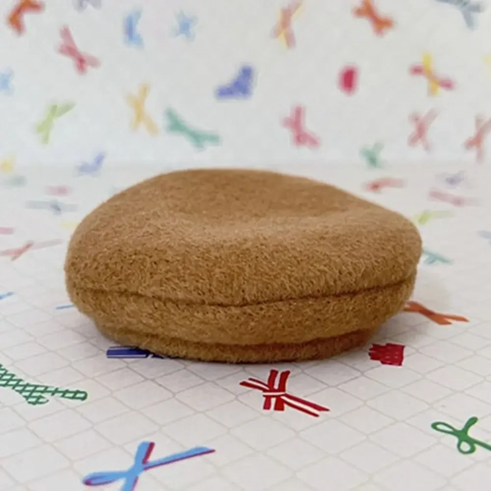 หมวกเบเร่ต์5สีหมวกเบเร่ต์สำหรับ OB11 1/11ตุ๊กตา1/12ตุ๊กตา BJD ตุ๊กตาแฟชั่นขนสัตว์สีน้ำตาลสีแดงอุปกรณ์ Topi ของเล่นของขวัญ DIY สำหรับเด็ก