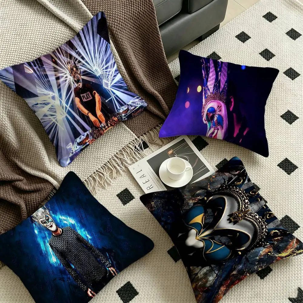 DJ Boris Brejcha Pillow Anime Pillow Sofa Bed Head Pillow Cover Cushion Cover 45x45 cm Fashion