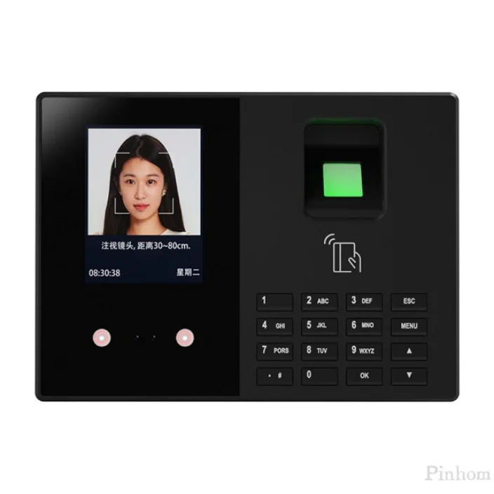 Terminale biometrico per presenze con display da 2,8" Prodotto per il controllo degli accessi con riconoscimento delle vene del viso e della palma da 1000 persone
