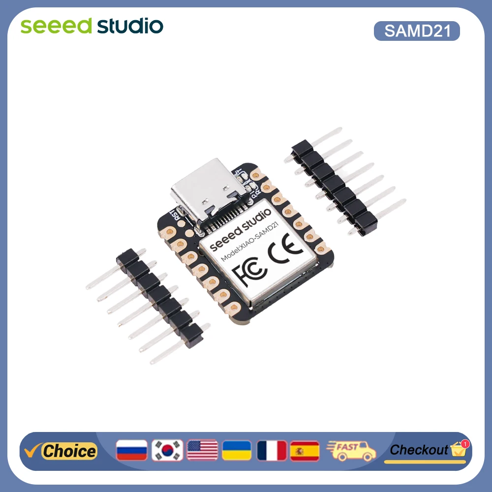 

Seeed XIAO SAMD21 - Mini Arduino Board, IoT/Wearable/Education, USB-C, MicroPython