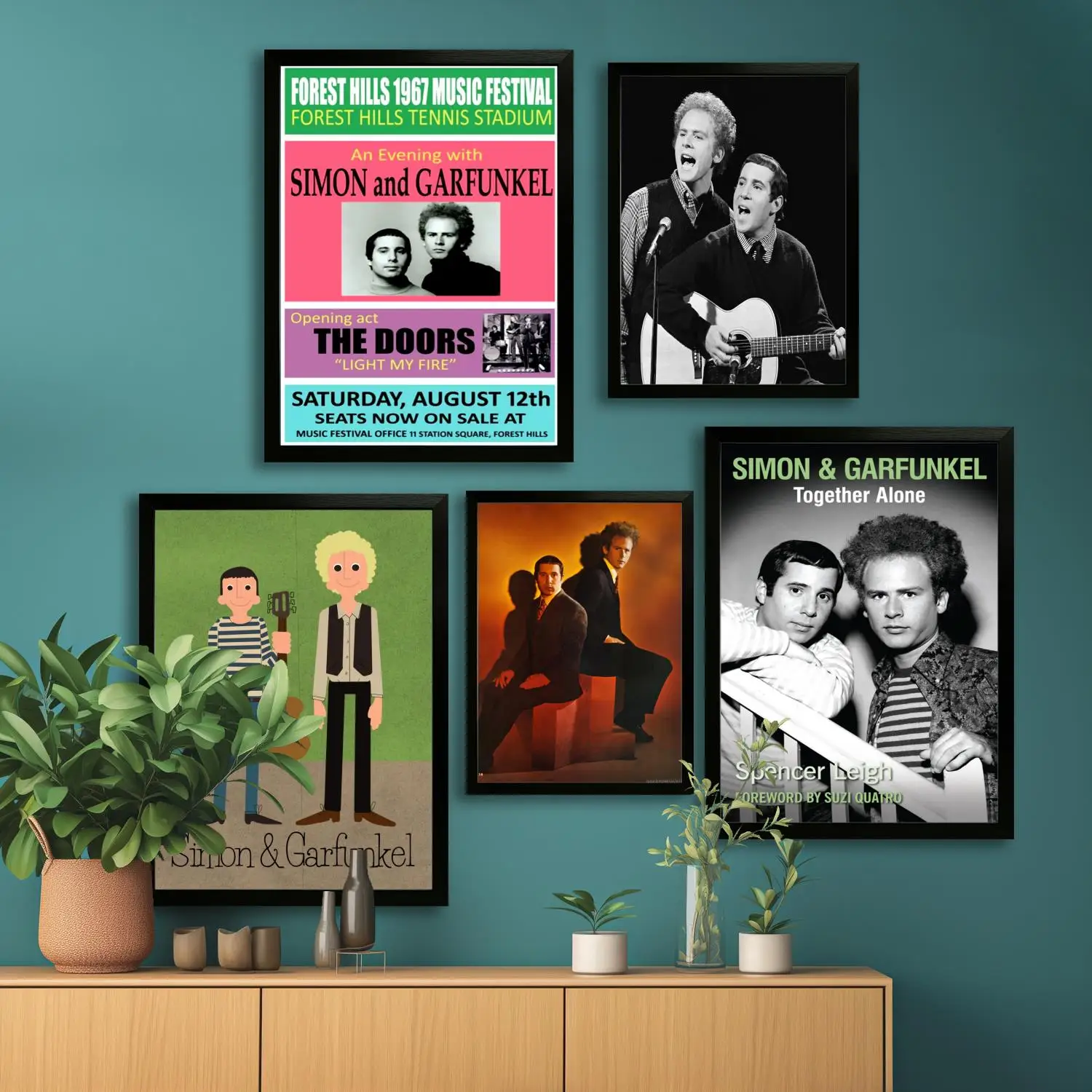 Simon and Garfunkel Band Canvas Art Poster and Wall Art, Picture Print, Modern Family, Bedroom Decor, Posters