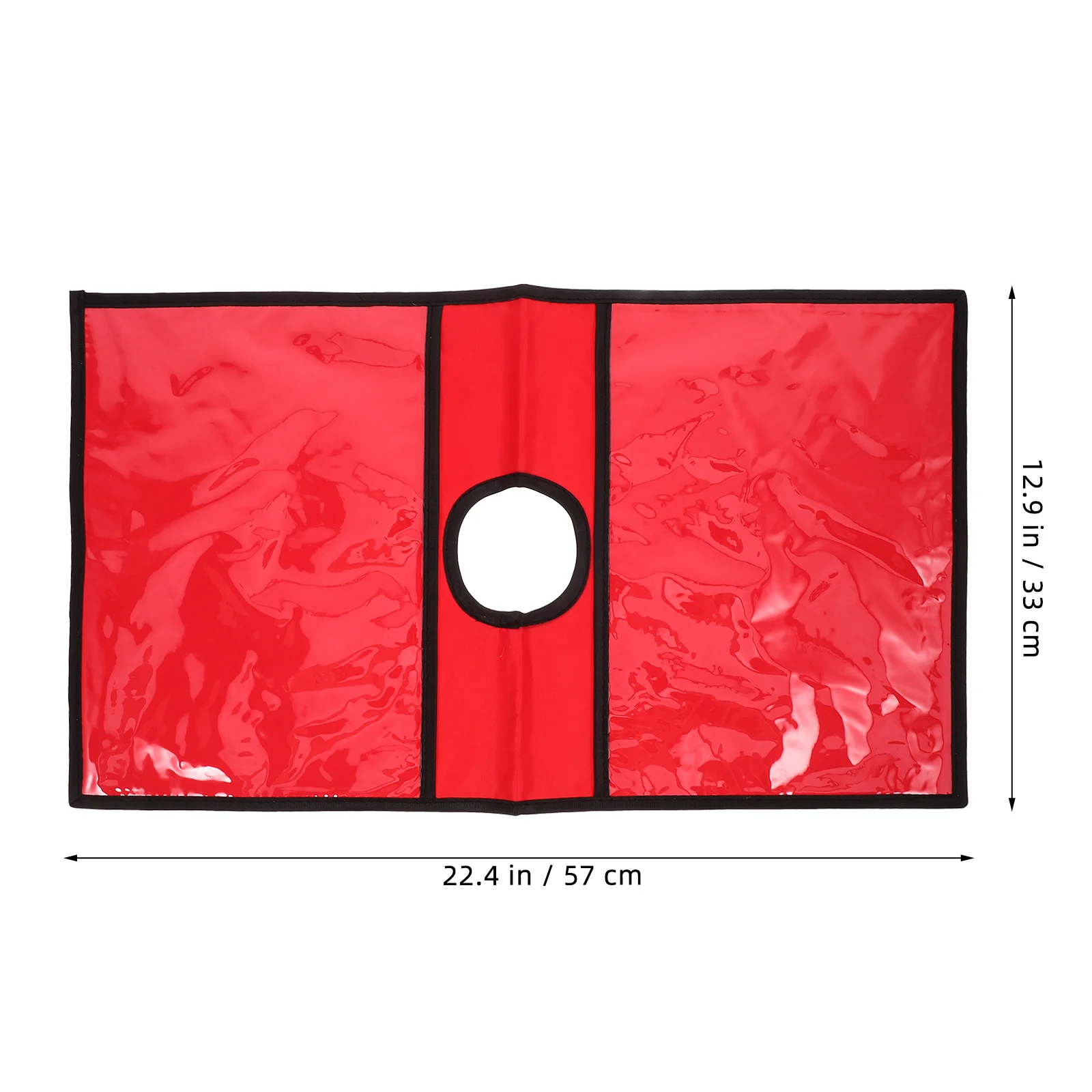 2 Pcs Traffic Cone Warning Sign Bright PVC PE Material Pocket Outdoor Red Massage