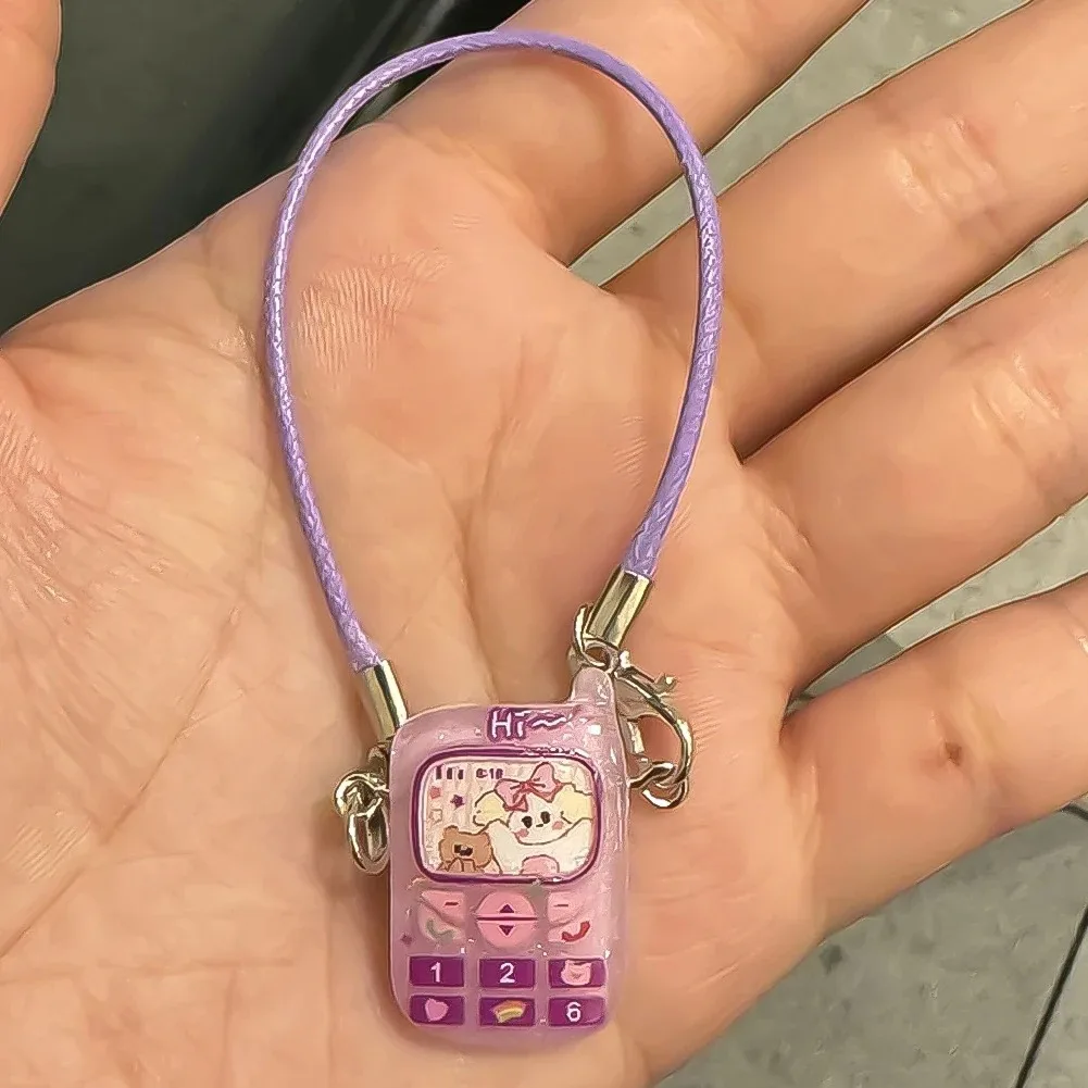زخرفة قلادة صغيرة للهاتف المحمول لـ 15-17 سنتيمتر Labubu-إكسسوار بيت الدمى اللطيف وهدية زوجين حلوة لدمى الكرتون