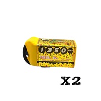2 Packs CNHL Speedy Pizza Series Pro 1350mAh 22.2V 6S 150C Lipo Battery with XT60 Plug