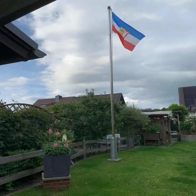 90*150 سنتيمتر ألمانيا شليسويغ هولشتاين العلم البوليستر المطبوعة راية الولايات الألمانية للديكور