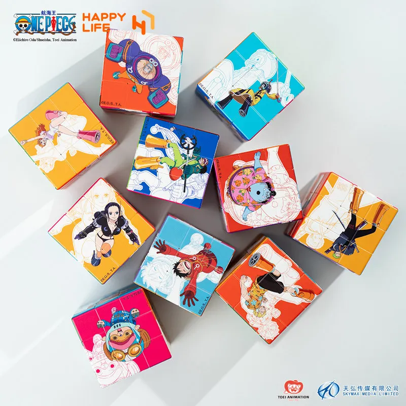 Caja Sorpresa Original de One Piece Magic Cube con Figura de Personaje de Anime Oficialmente Licenciada, Adorno Coleccionable para Fanáticos del Anime