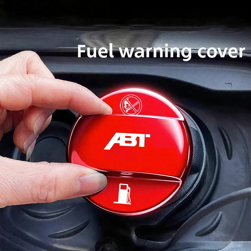 سبيكة سيارة غطاء خزان الوقود حامي شعار غطاء ل Volkswagen VW ABT GTI GOLF 4 5 6 جيتا باسات تيجوان CC MK7 MK8