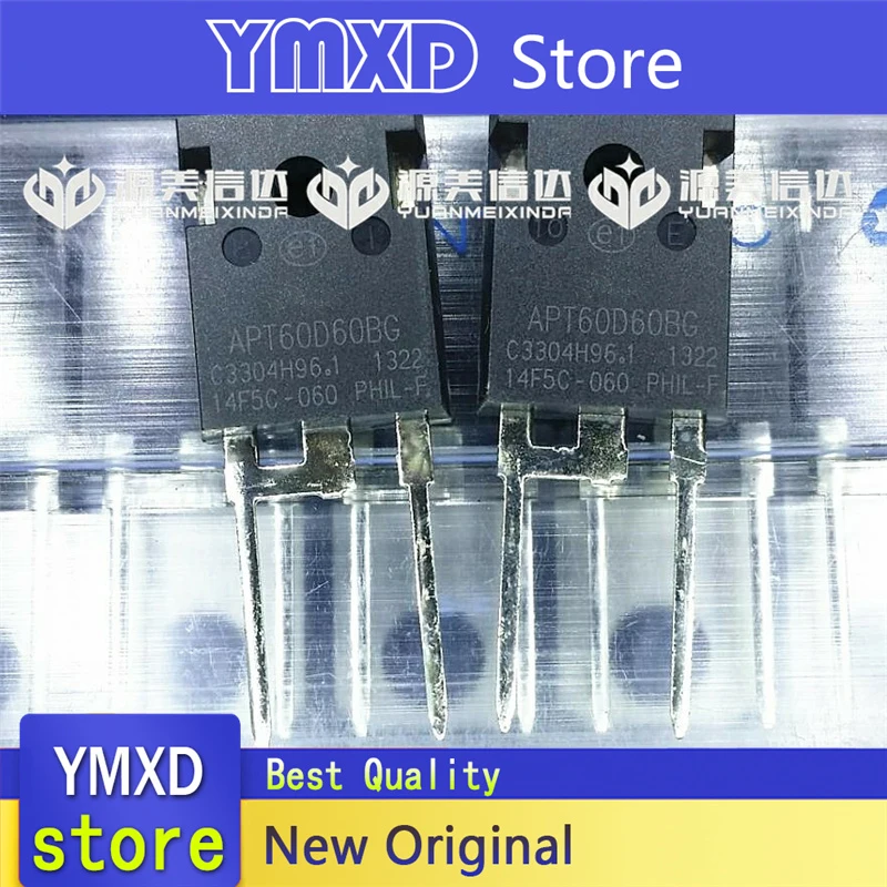 5 шт./лот, новый оригинальный APT60D60BG, быстрый диод 60A 600 В TO247-2, встроенный в наличии