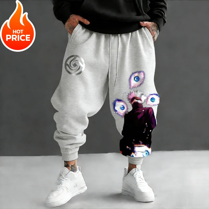 Jujutsu Kaisen Gojo Satoru Harajuku hombres primavera pantalones deportivos de gran tamaño ropa de calle mujeres Casual Leggings pantalones de chándal Unisex Bot