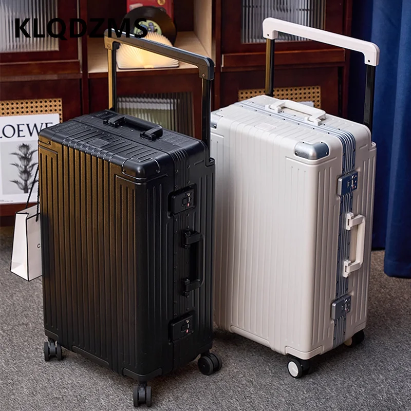 KLQDZMS Women's Suitcase 24 Inches ABS + PC Trolley Case 26
