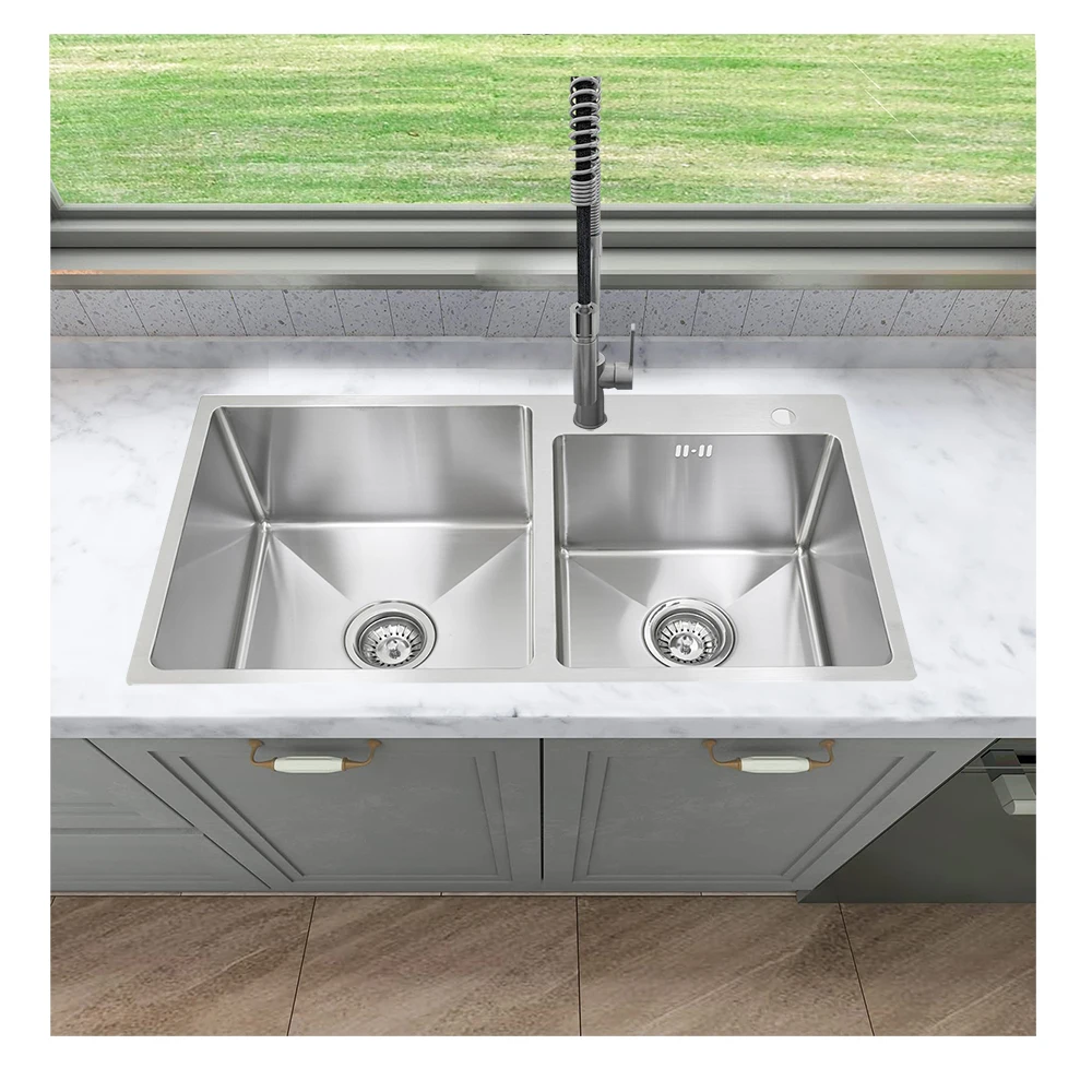 Single bowl sink handmade stainless steel vegetable wash sink for kitchen