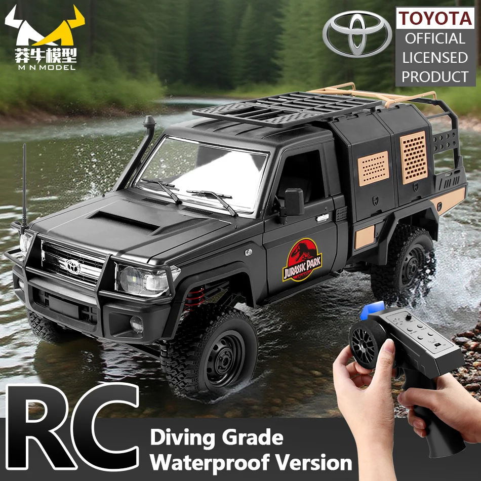 

MN MODEL RC 1:12 Four-wheel Drive Dinosaur Diving Off-road Car Climbing Truck Rock Crawler Wading Pickup Vehicle Toy for Adult