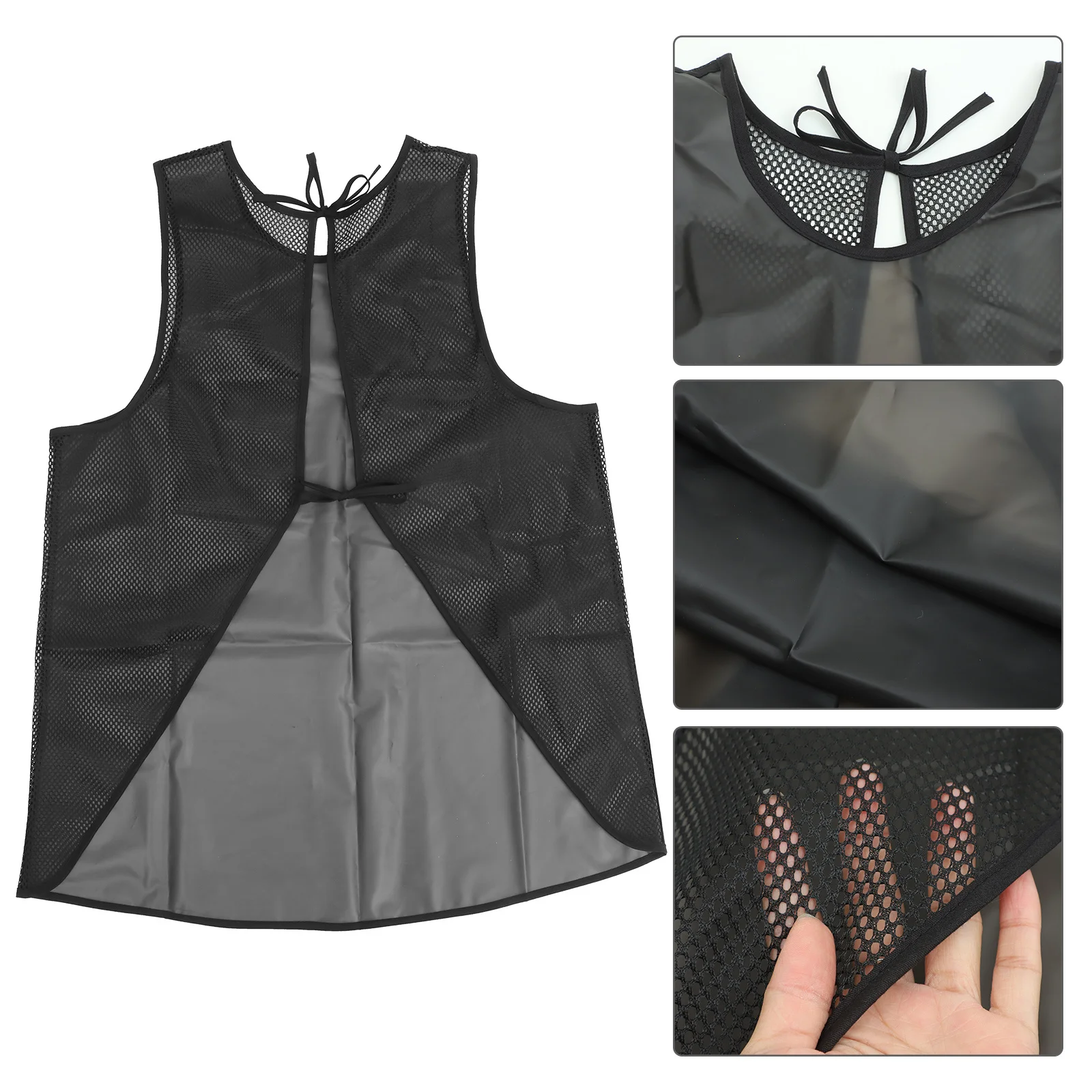 

Waterproof Tpu Barber Apron Antioil Stainresistant Reusable Multifunctional for Men Women Hair Stylist Baking Cooking Gardening