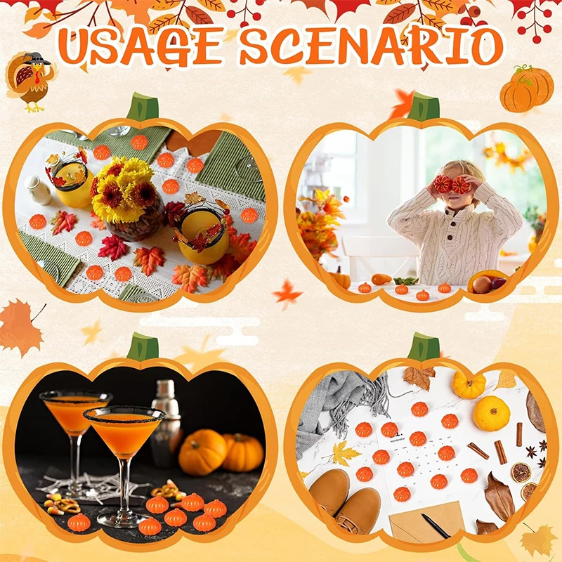 20/30 Stück Mini-Kürbis-Kunststoff, künstliches Gemüse für Ernte, Herbst, Party, Heimdekoration, Weihnachten, Esstisch, Mitteldekoration – Detail 7