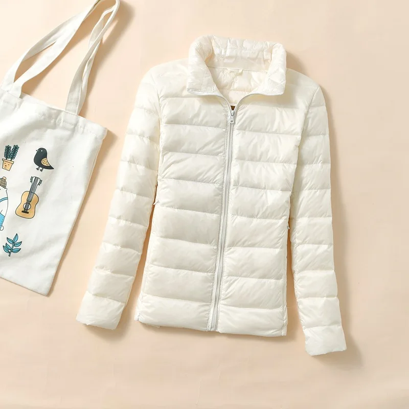 Lightweight White Duck Down Jacket Parkas Autumn Winter Women Ultra Light Warm Down Coat Lady Bigsize Puffer Outwears Short Tops